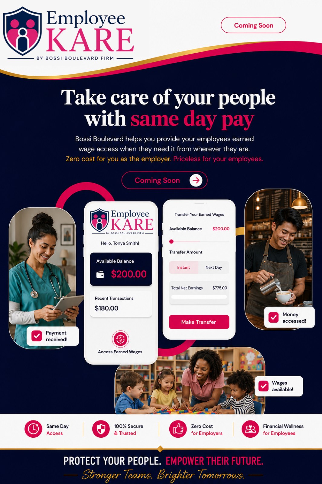 Employee KARE — Same Day Pay, earned wage access